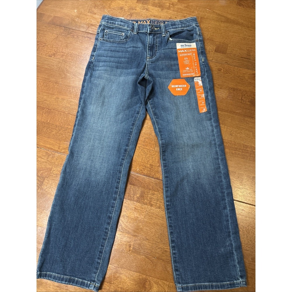 New Urban Pipeline Jeans Women's Size 12 Straight Blue Denim NWT